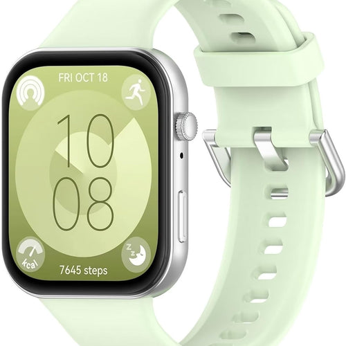 Correa silicona Huawei Watch Fit 4 (verde claro)