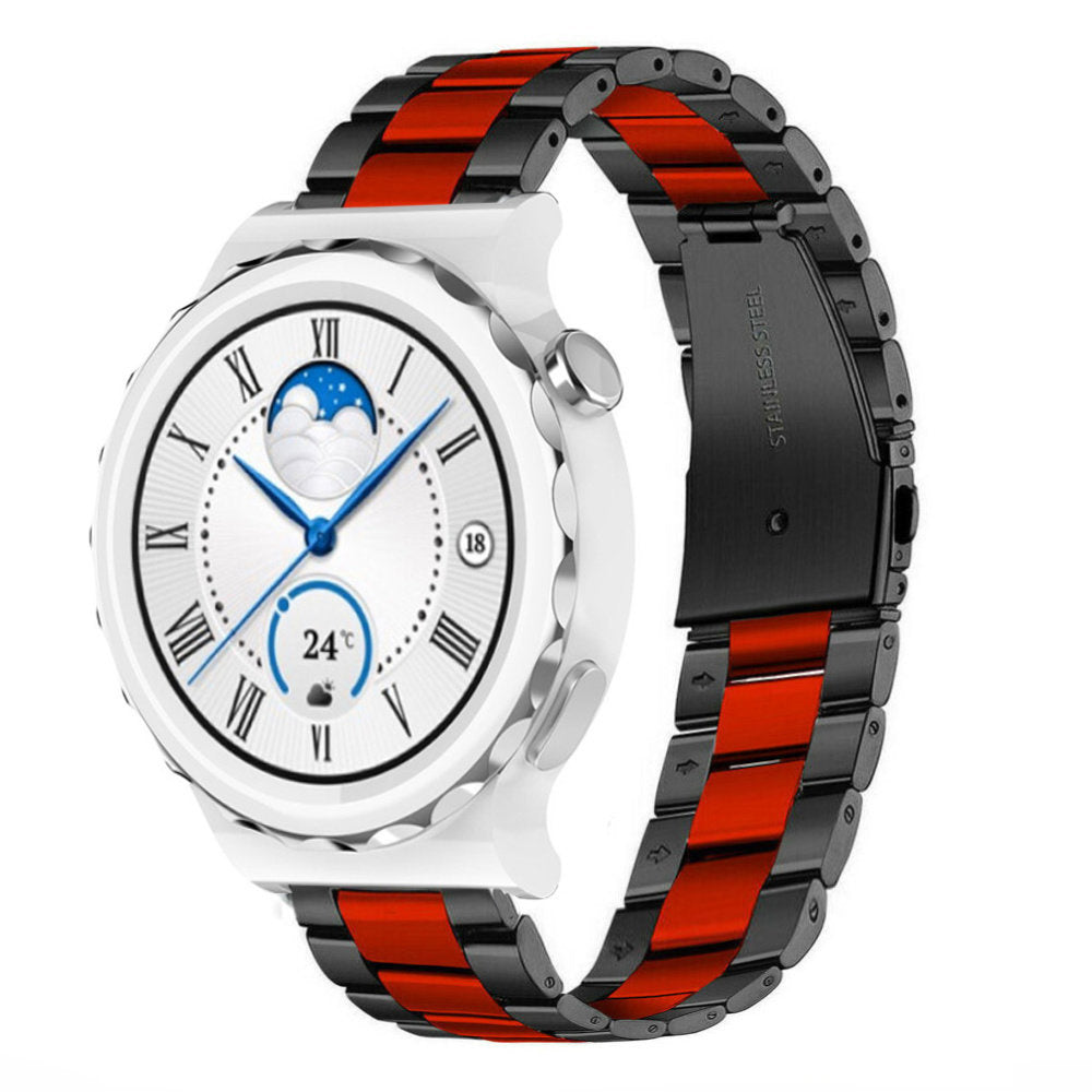 watch gt 3 pro steel band black red