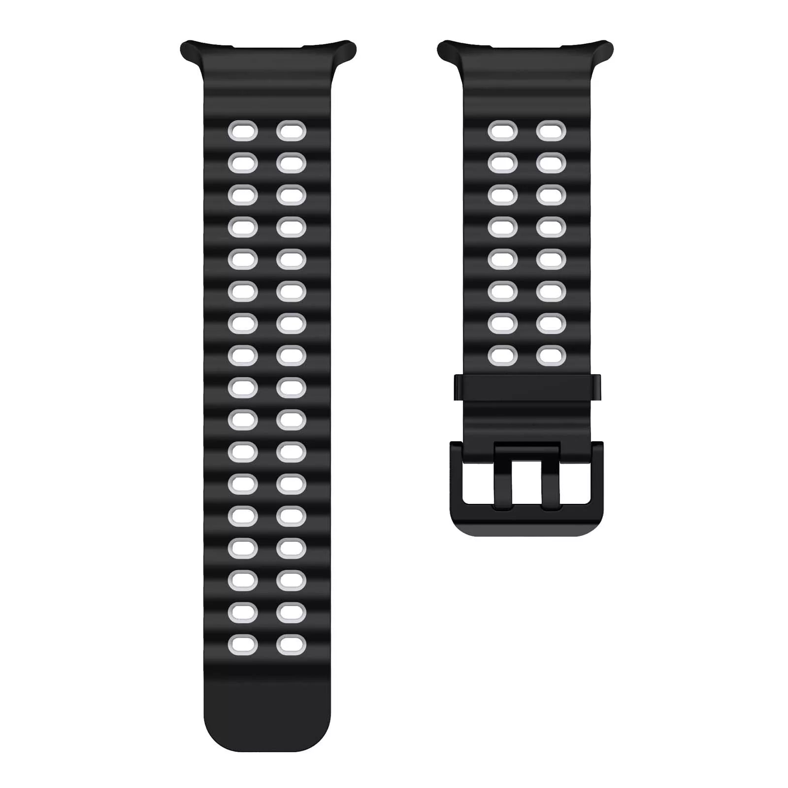 Correa de silicona wave Samsung Galaxy Watch Ultra (negra/gris)