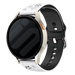 Samsung Galaxy Watch FE Flower Silicone Strap (White/Black)