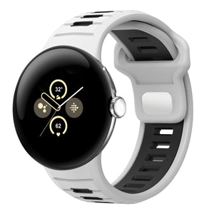 Bracelet sport Outdoor Google Pixel Watch 3 - 45mm (blanc/noir)
