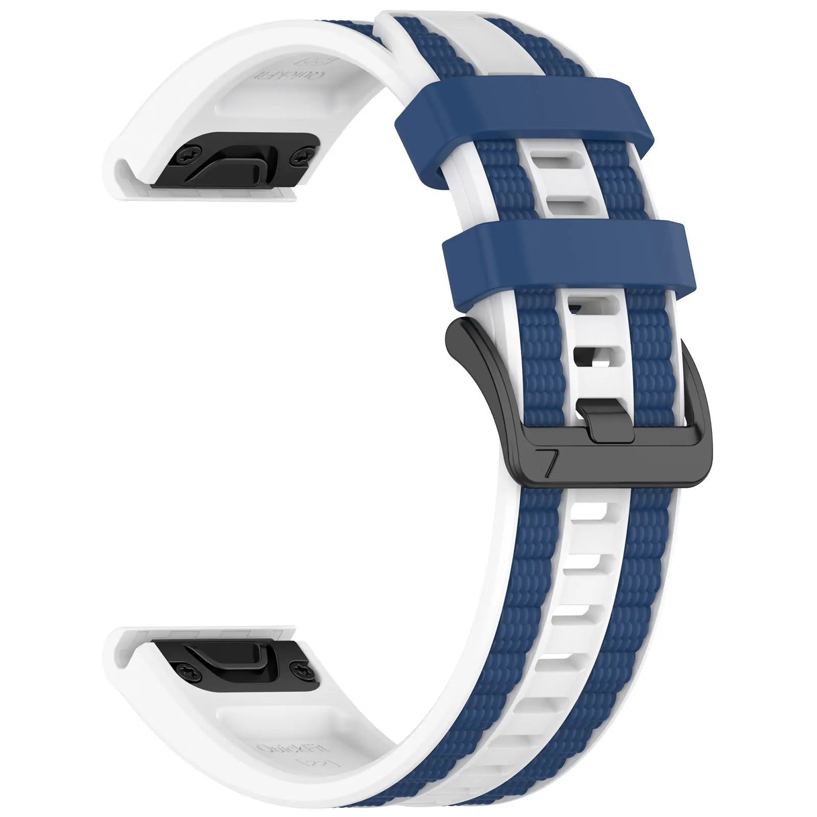 Garmin Fenix 7x Sport Grain Strap (White/Blue)