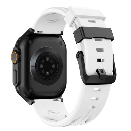 Apple Watch Race Silikonarmband (Weiß)