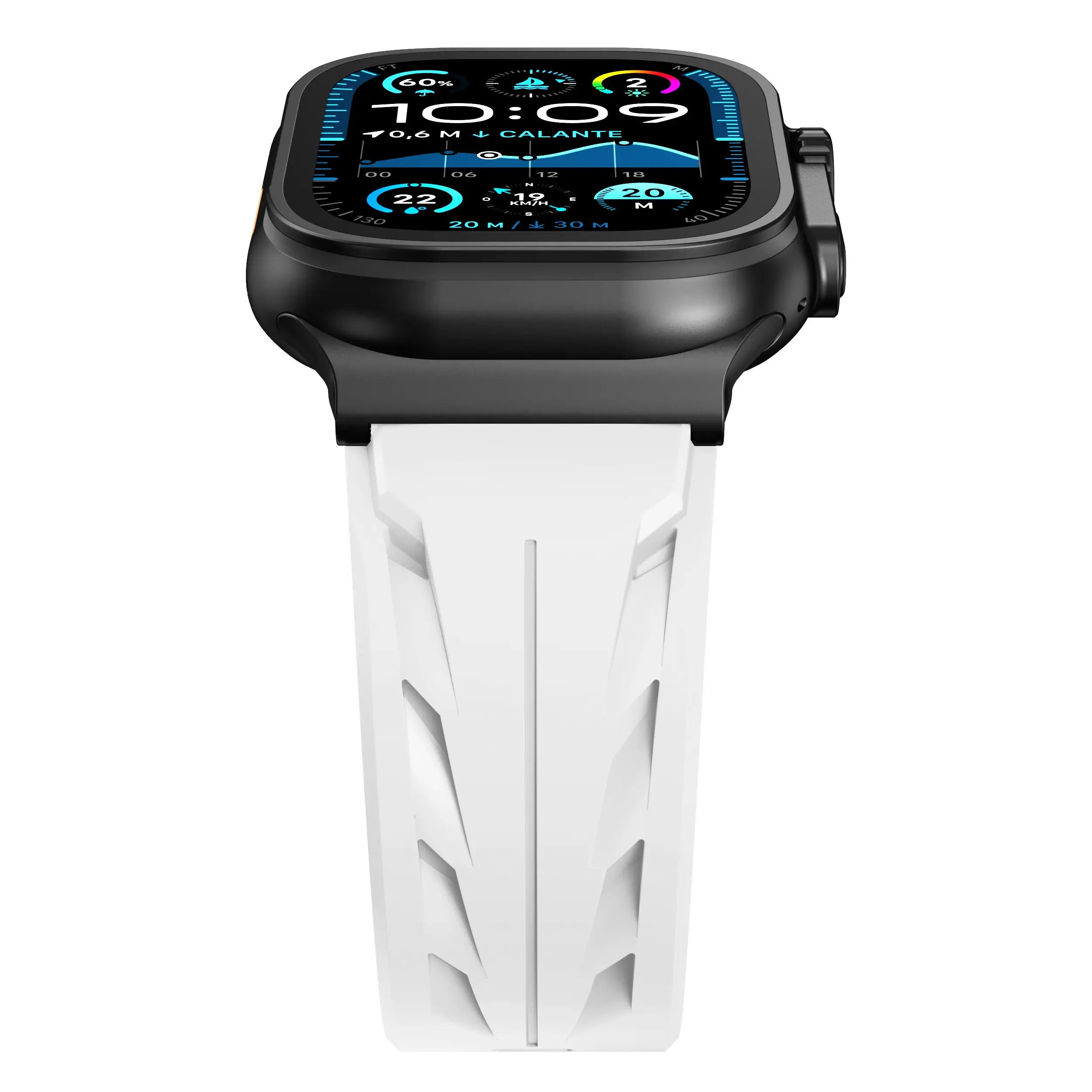 Apple Watch Race Silikonarmband (Weiß)