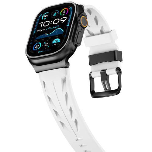 Apple Watch Race Silikonarmband (Weiß)