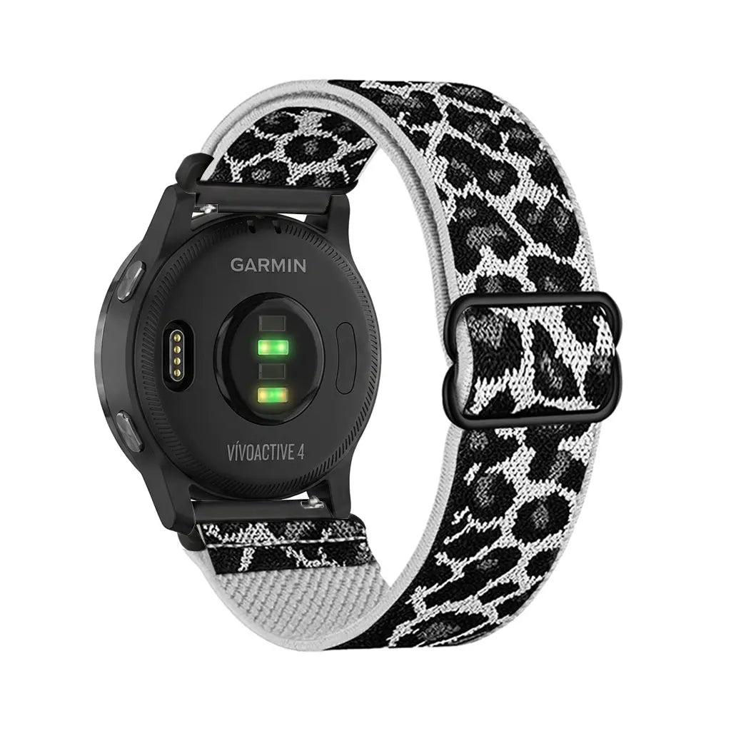 Huawei Watch GT 7 - 41mm Elastisches Armband (Weiß-Leopard)