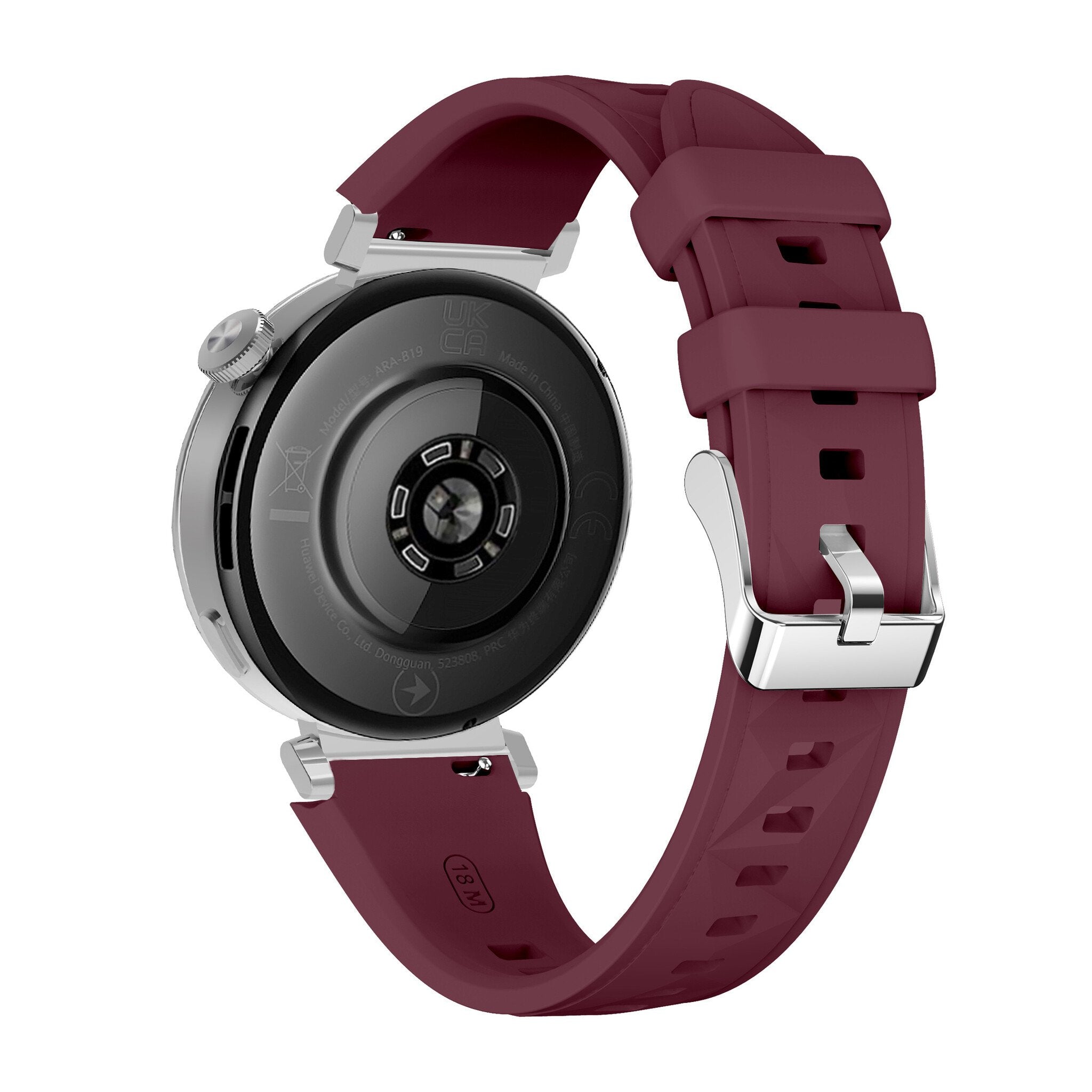 Huawei Watch GT 4 - 41 mm Premium Silicona Correa (vino rojo)