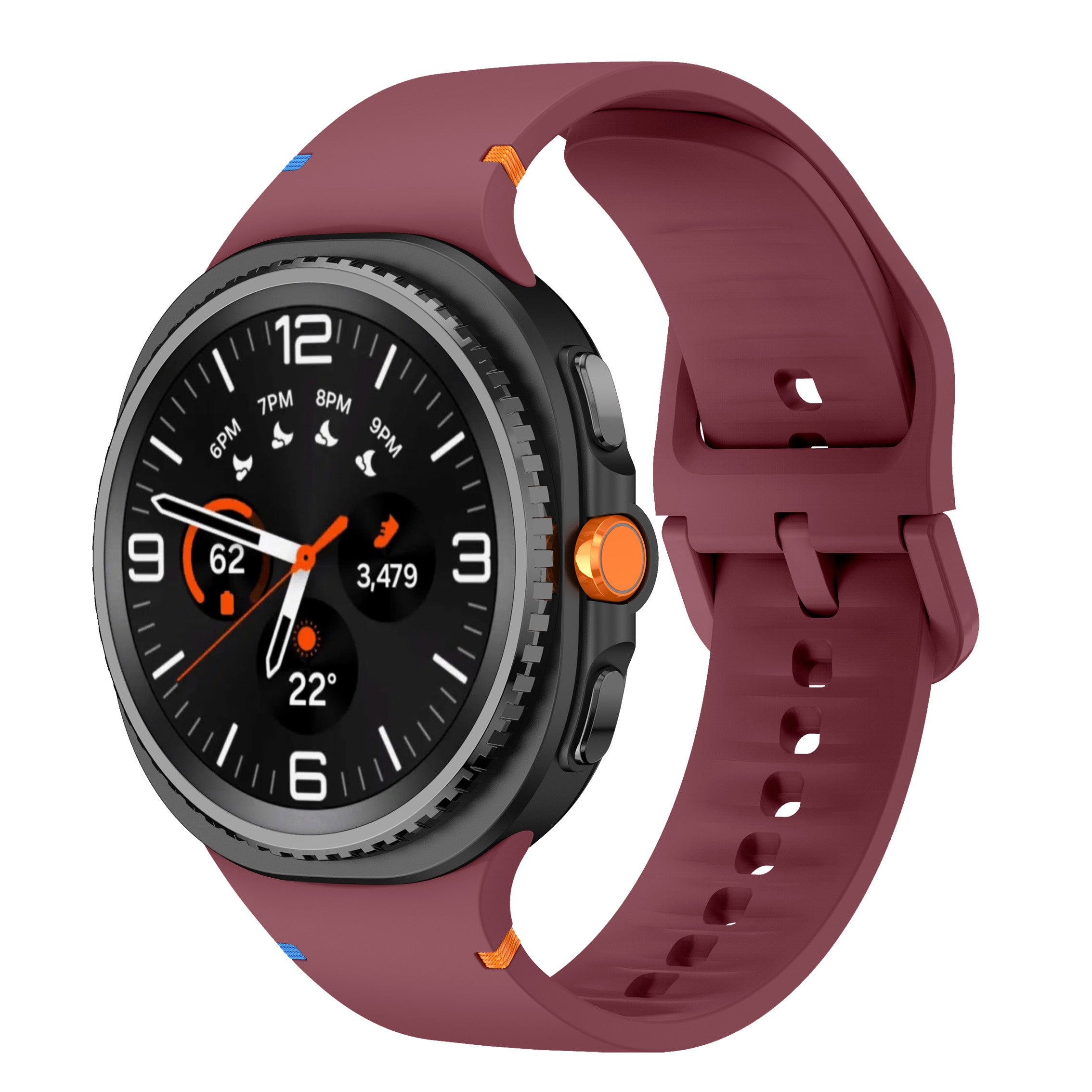 Correa silicona Samsung Galaxy Watch 8 Classic (bordeos)