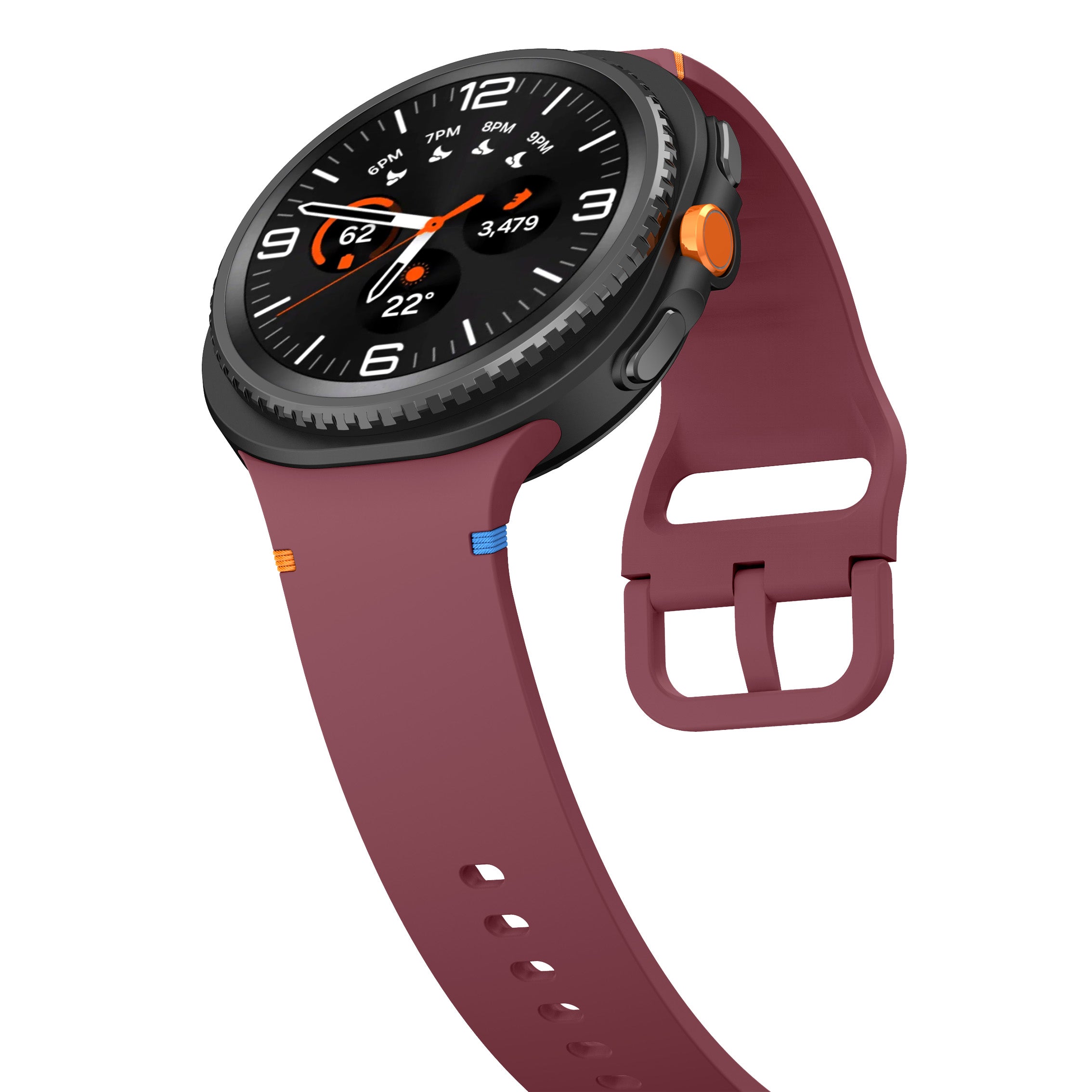 Correa silicona Samsung Galaxy Watch 8 Classic (bordeos)