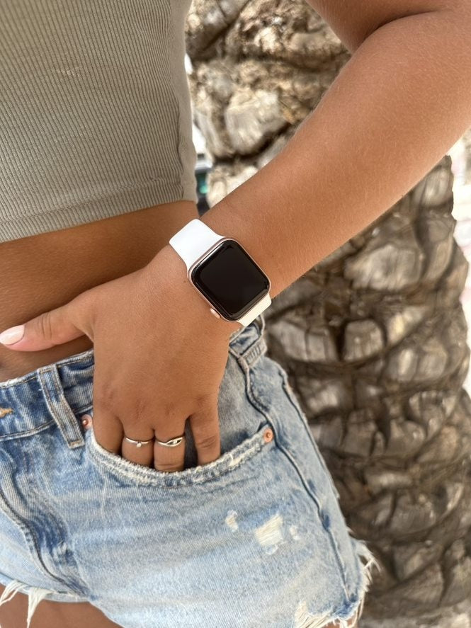 Correa silicona xoxo Wildhearts Apple Watch (blanco)