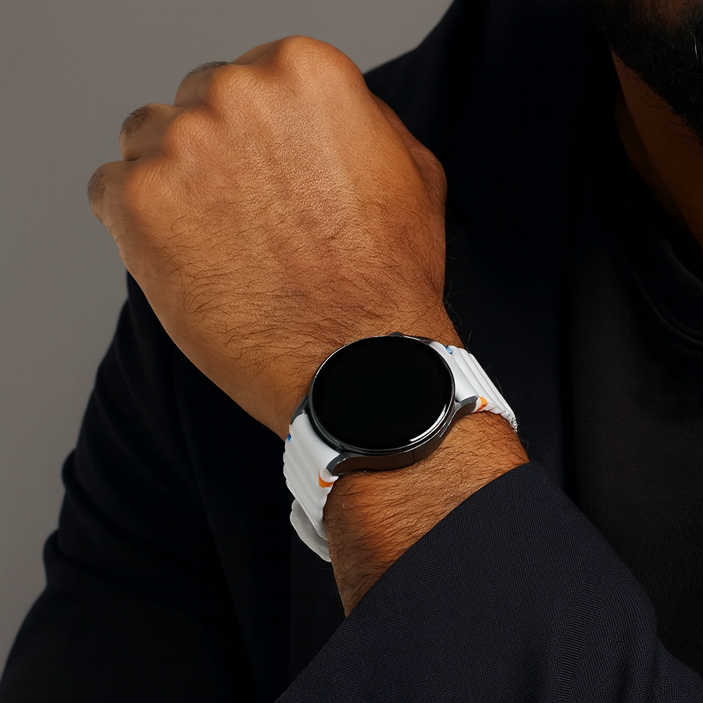 Samsung Galaxy Watch 6 Classic 43mm Wave Armband (Weiß)