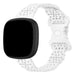 Fitbit Sense 2 Patterned Silicone Strap (White)