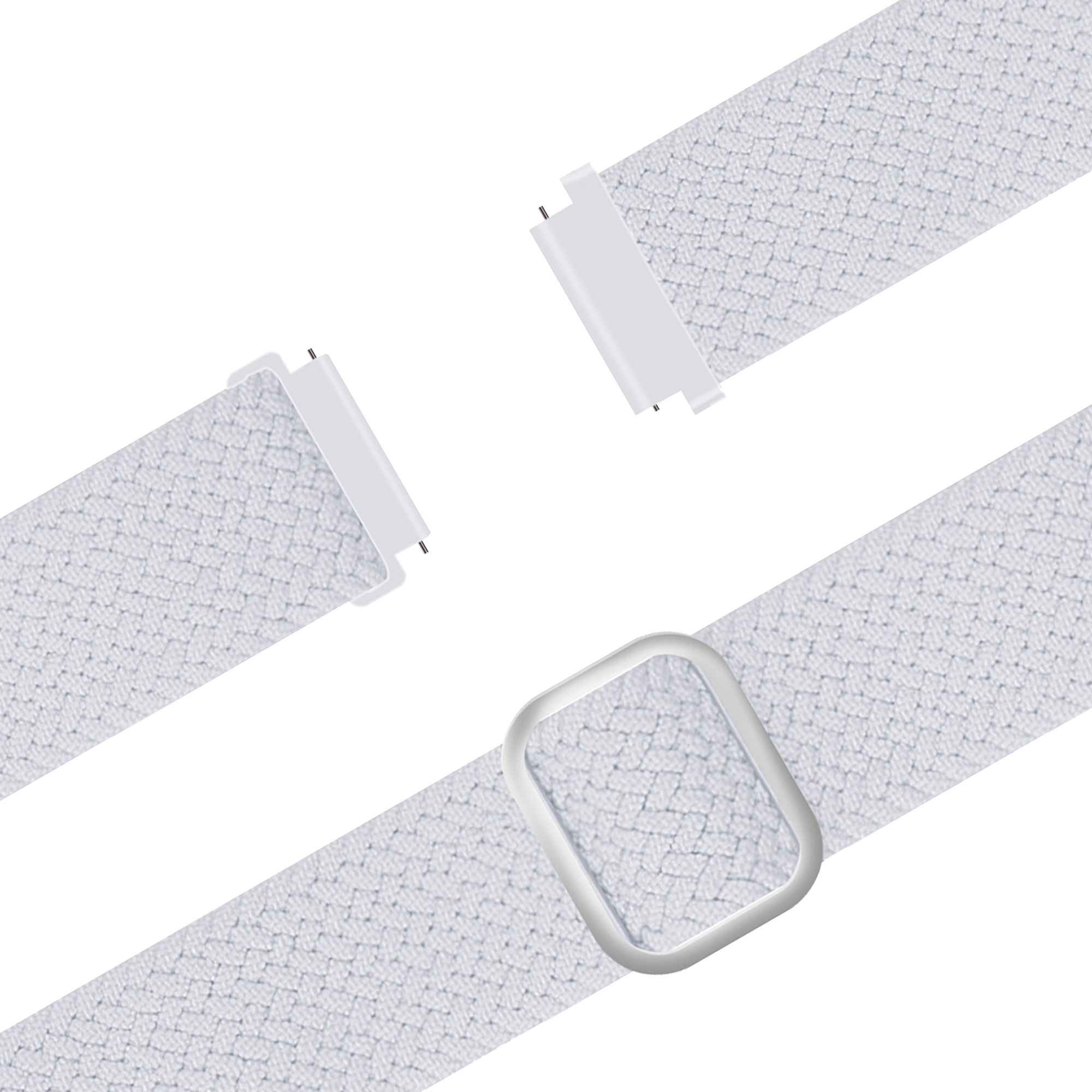 Bandz Correa trenzada ajustable Garmin Vivoactive 4s (blanco)