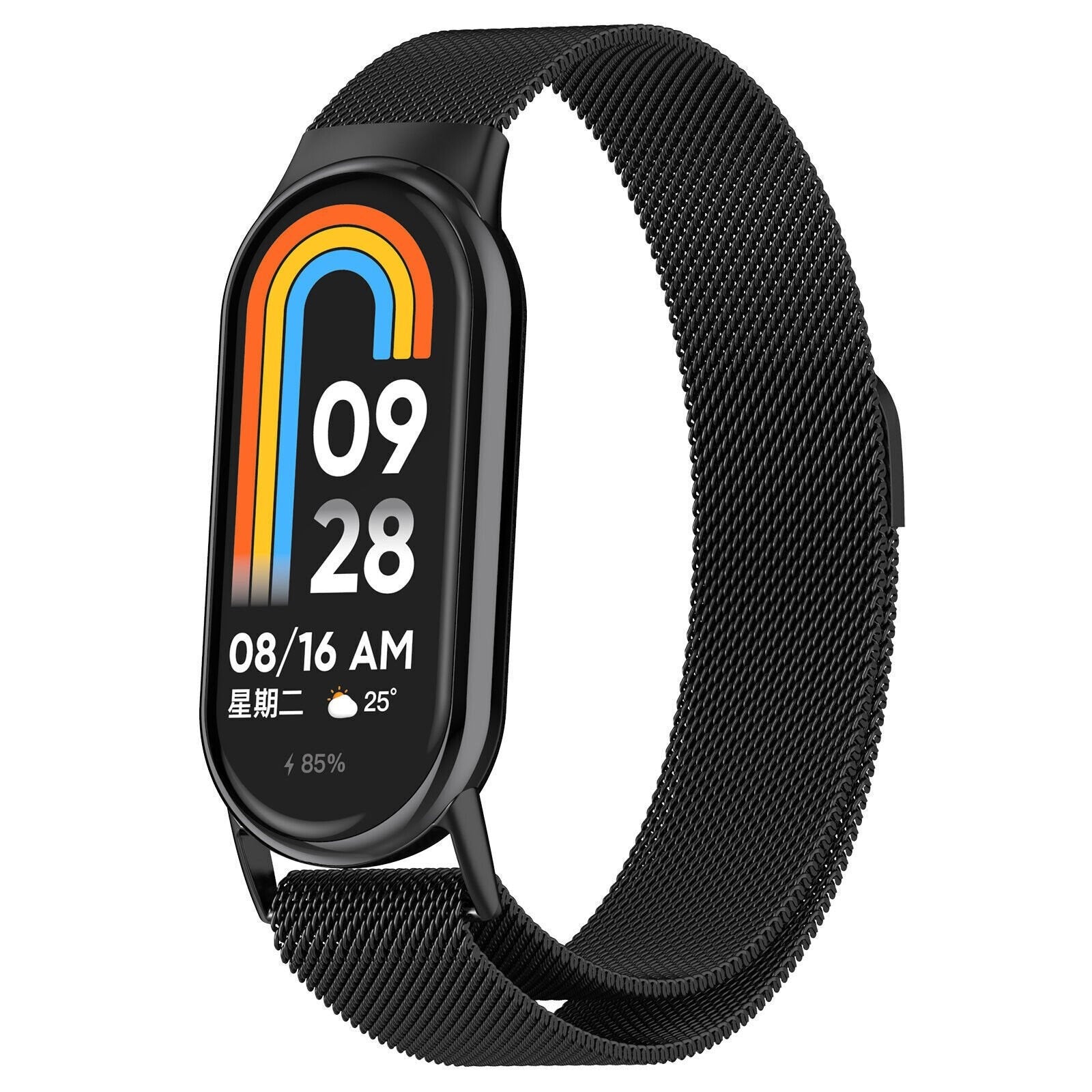 xiaomi-band-8-milanese-band-zwart