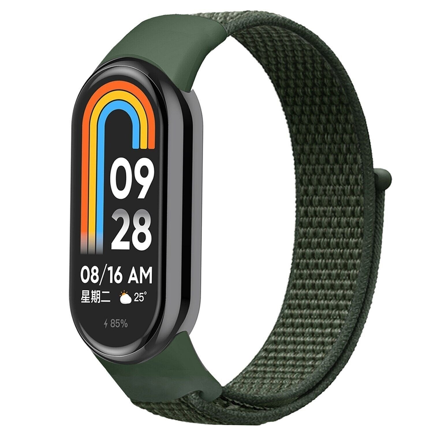 xiaomi-band-8-nylon-band-legergroen