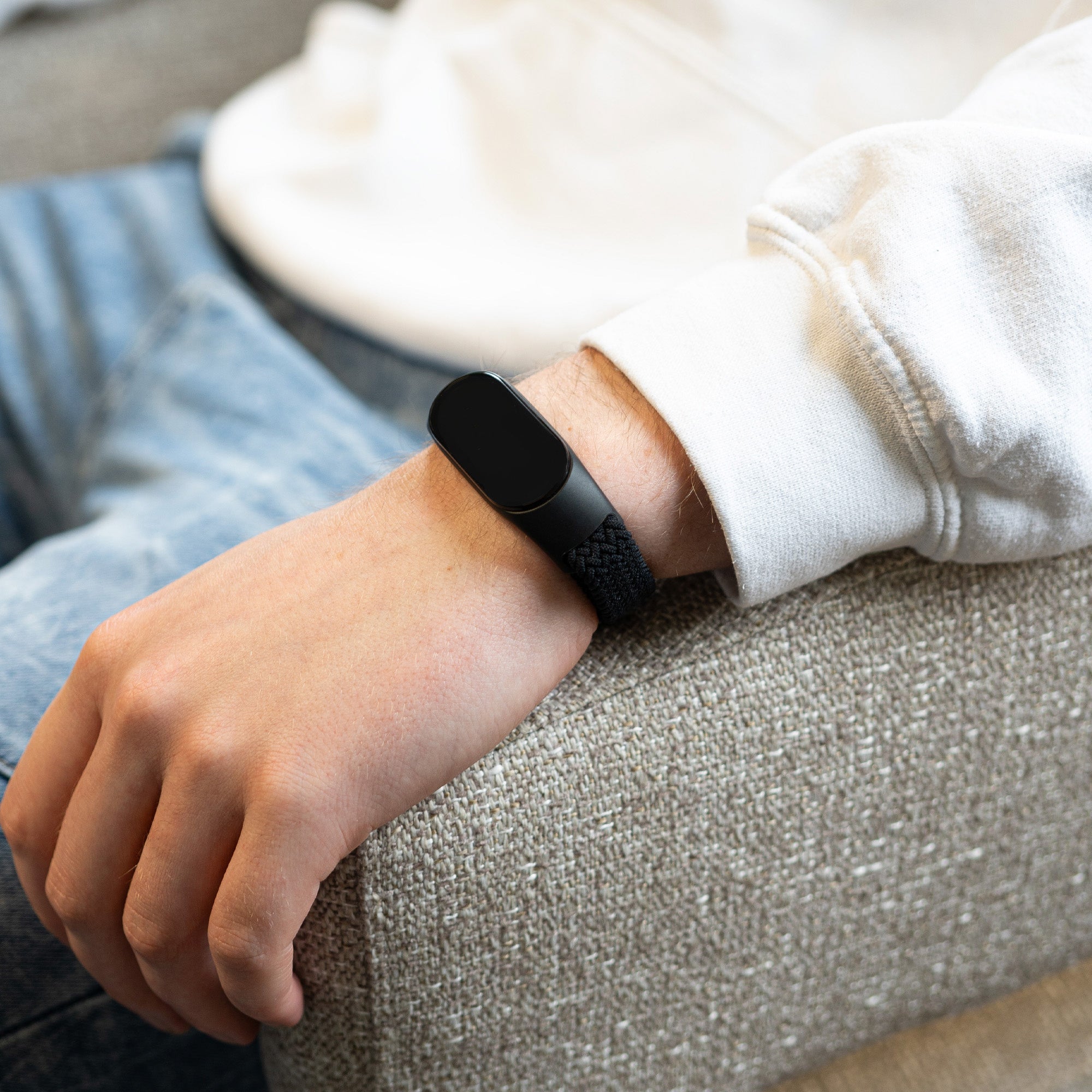 Xiaomi Mi Band 5 geflochtenes Armband (Schwarz)