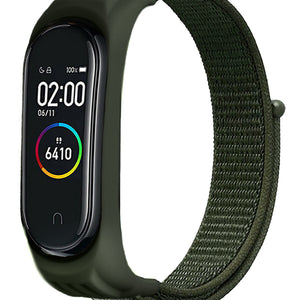 xiaomi-mi-band-5-nylon-bandje-legergroen