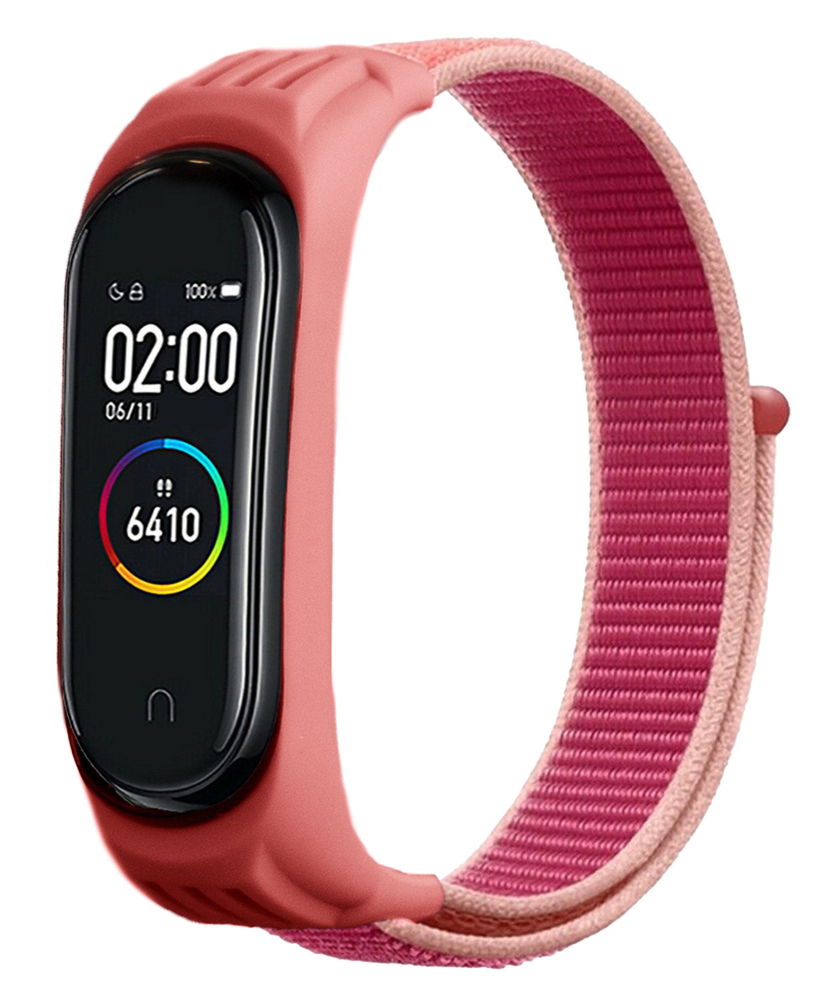 xiaomi-mi-band-5-nylon-bandje-pomegrenate