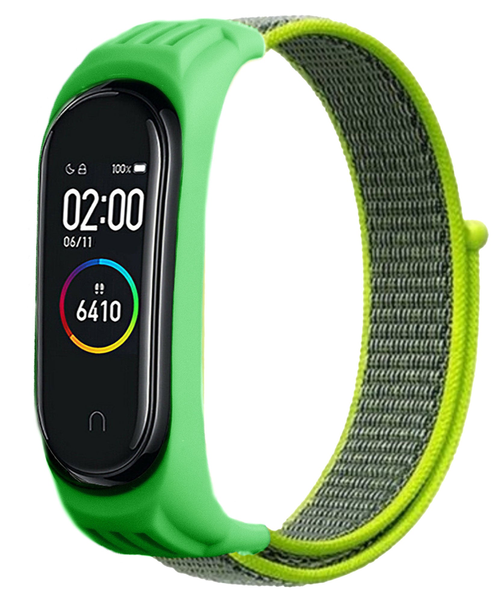 xiaomi-mi-band-6-nylon-bandje-geel-groen