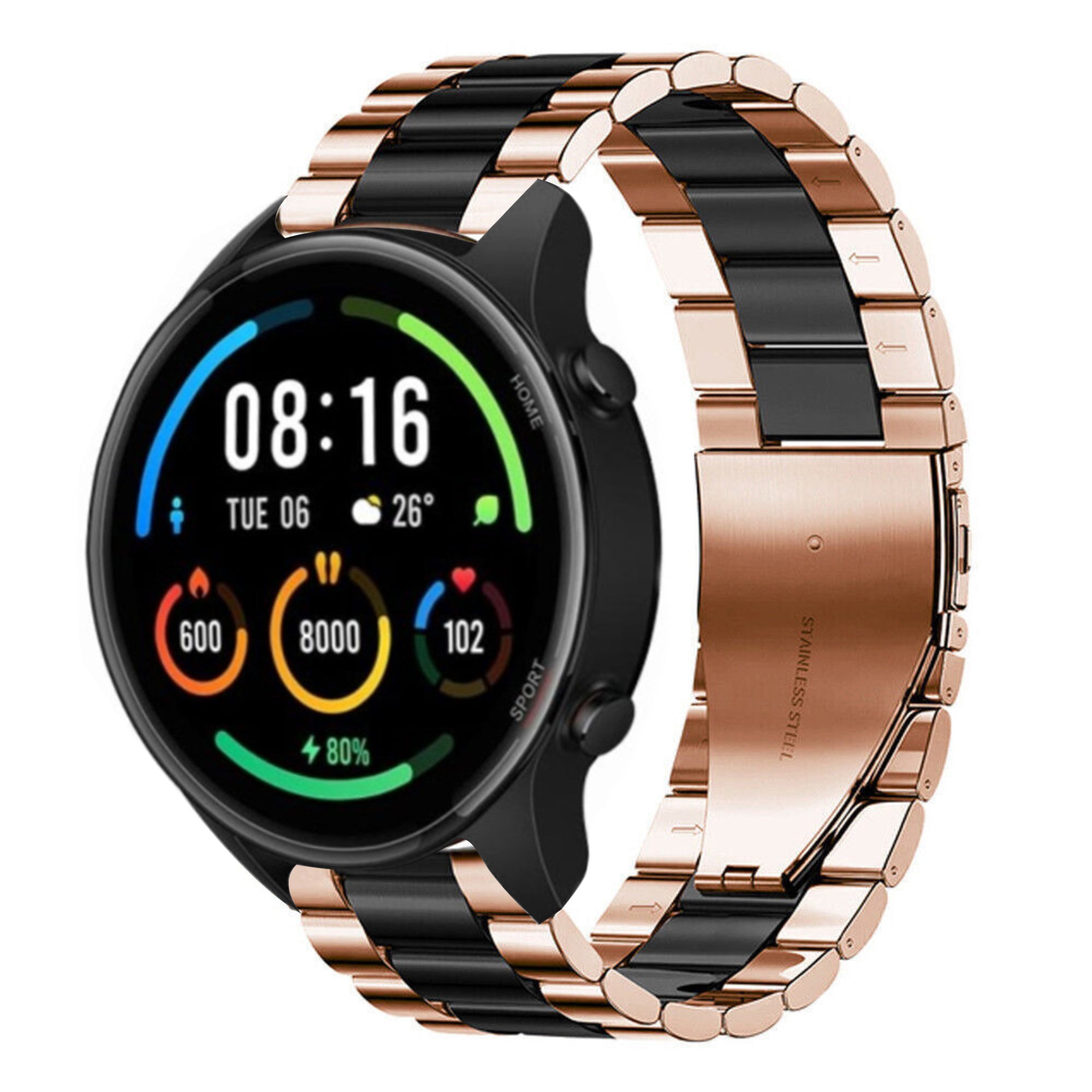 xiaomi-mi-watch-stalen-band-rose-goud-zwart