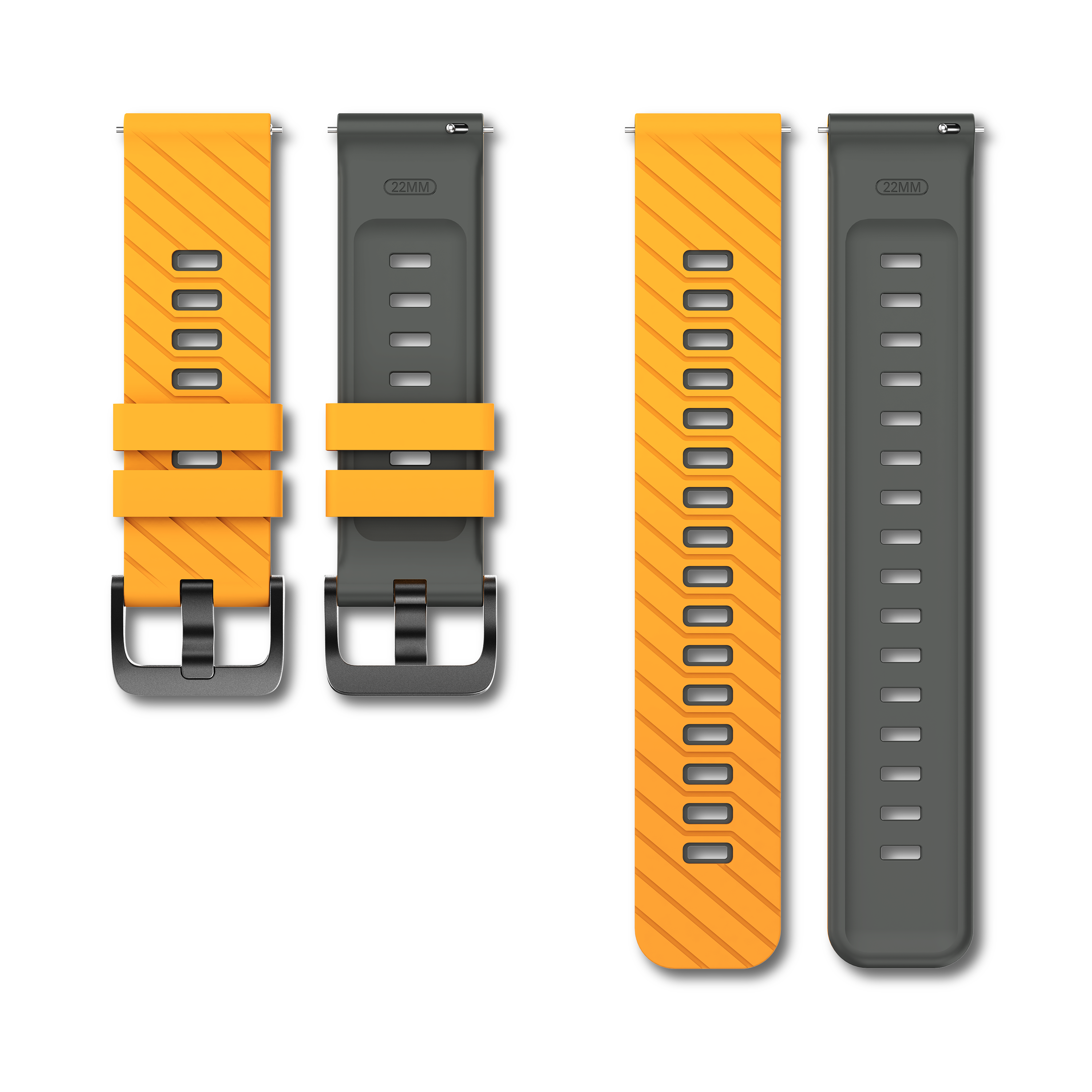 Amazfit Balance Twill Sport Strap (Dark Yellow/Grey)