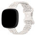 Fitbit Versa 4 Patterned Silicone Strap (Off-White)