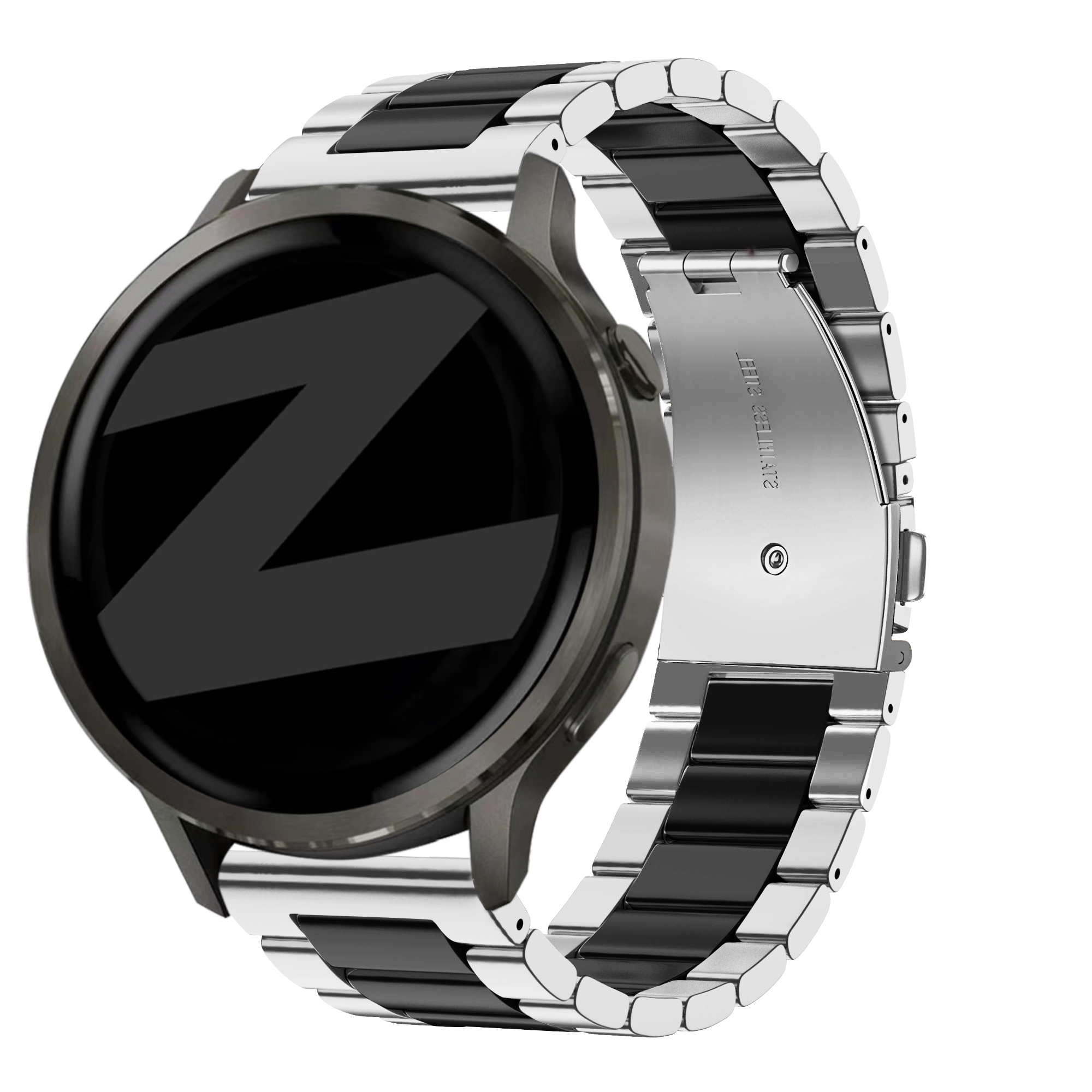 Bandz Correa acero 'Classic' Garmin Approach J1 (plateado/negro)