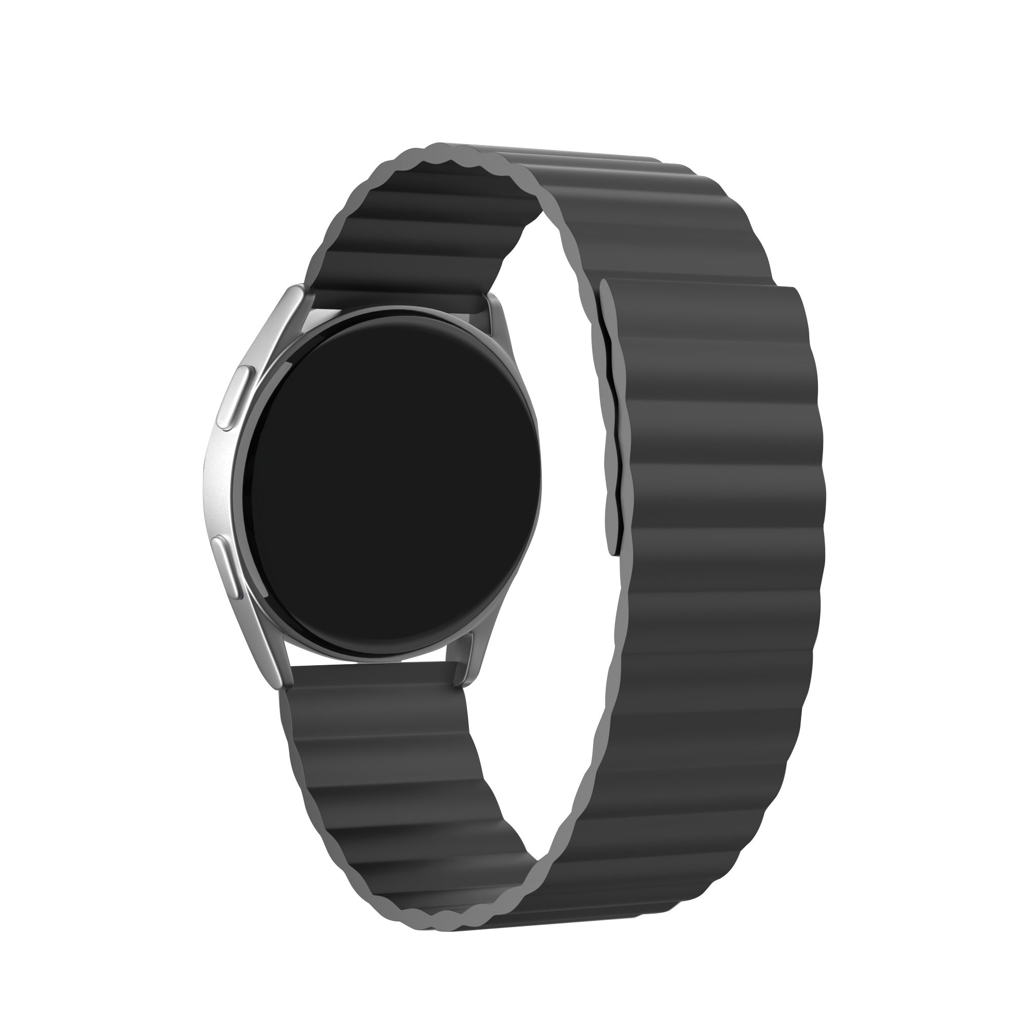 OnePlus Watch 3 - 46mm Magnetic Silicone Strap (Black)