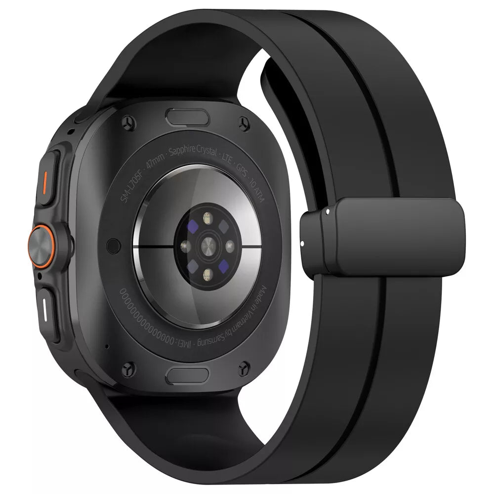 Samsung Galaxy Watch Ultra sport band met D-buckle (zwart)