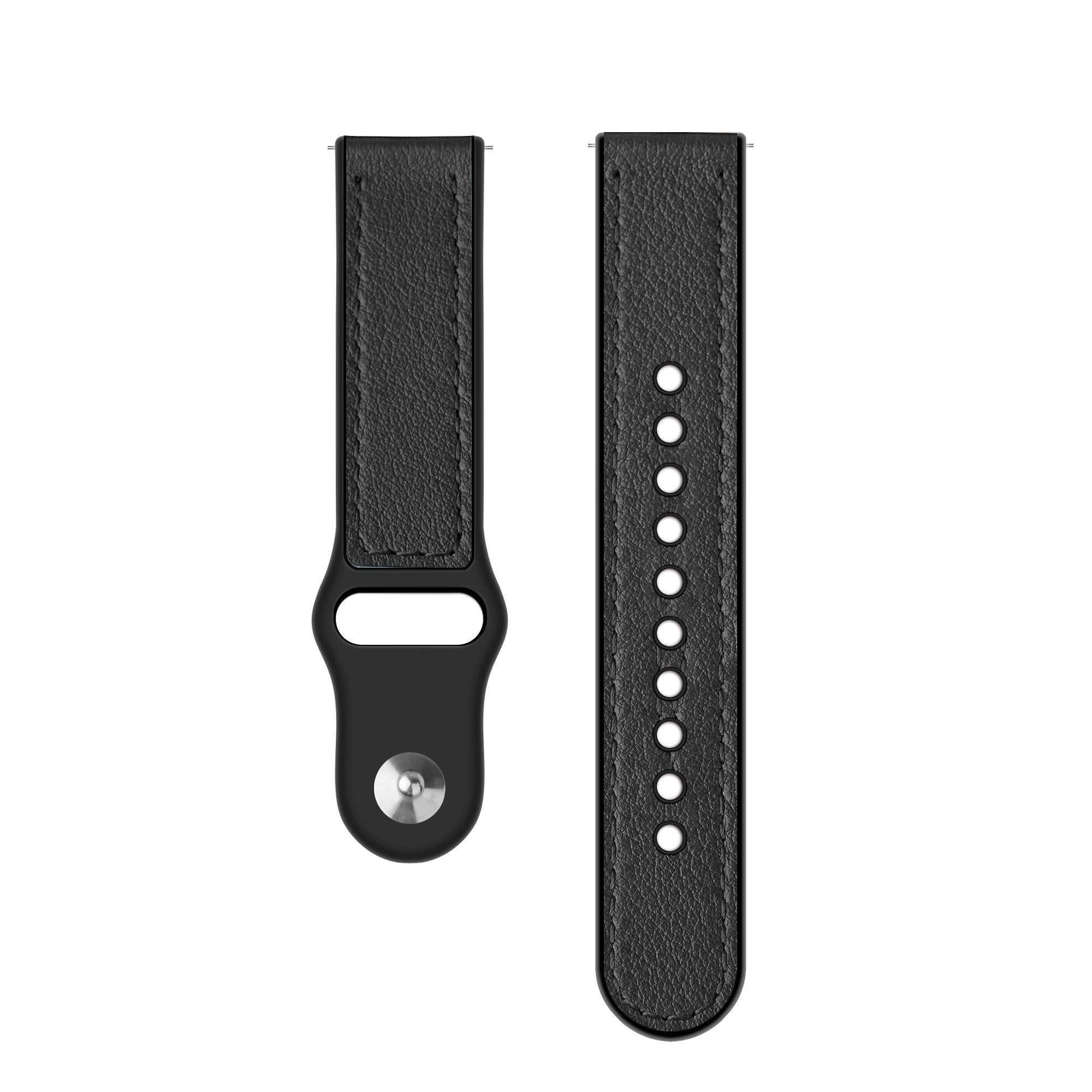 Suunto 9 Peak Pro Leather Hybrid Strap (Black)