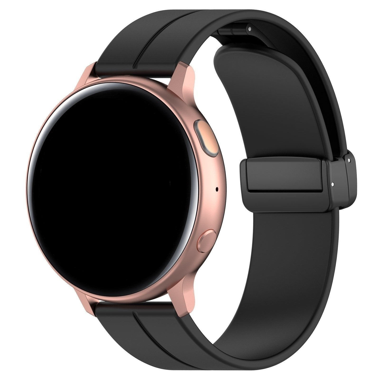 Suunto 9 Peak Pro D-Buckle Silicone Strap (Black)