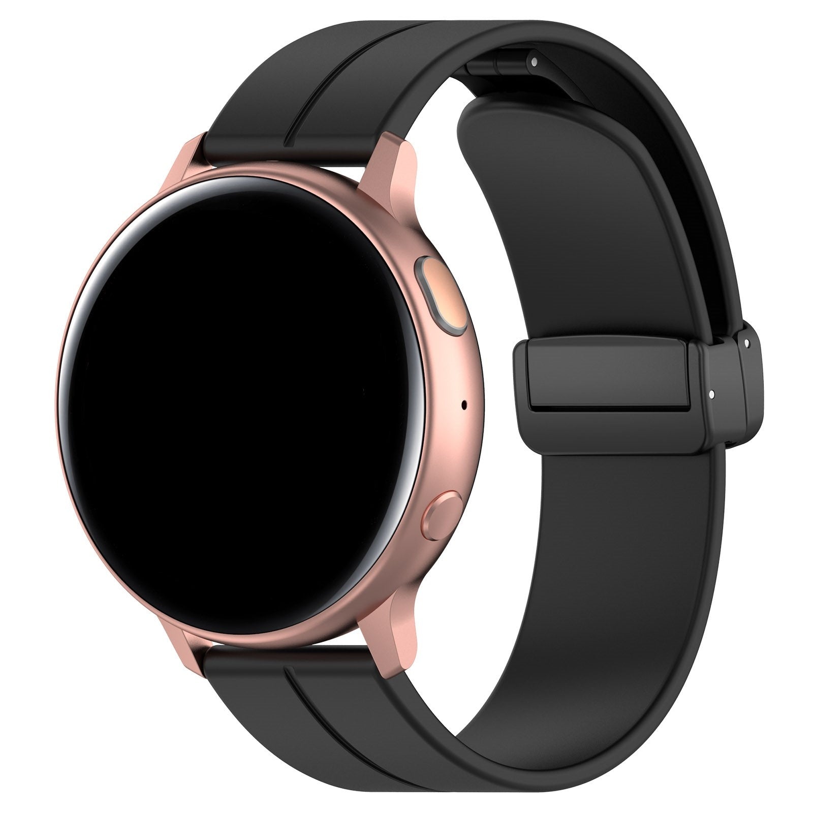 Amazfit Bip 5 D-Buckle Silicone Strap (Black)