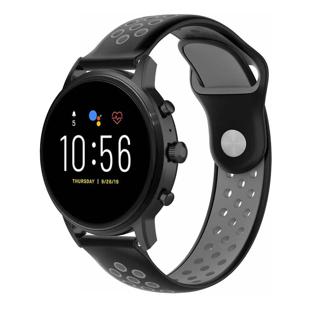Fossil Gen 4 Explorist (HR) Sportarmband (Schwarz/Grau)