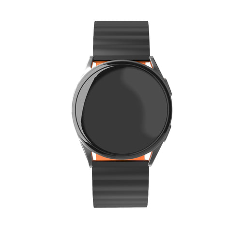 Suunto 9 Peak Pro Magnetisches Silikonarmband (Schwarz/Orange)