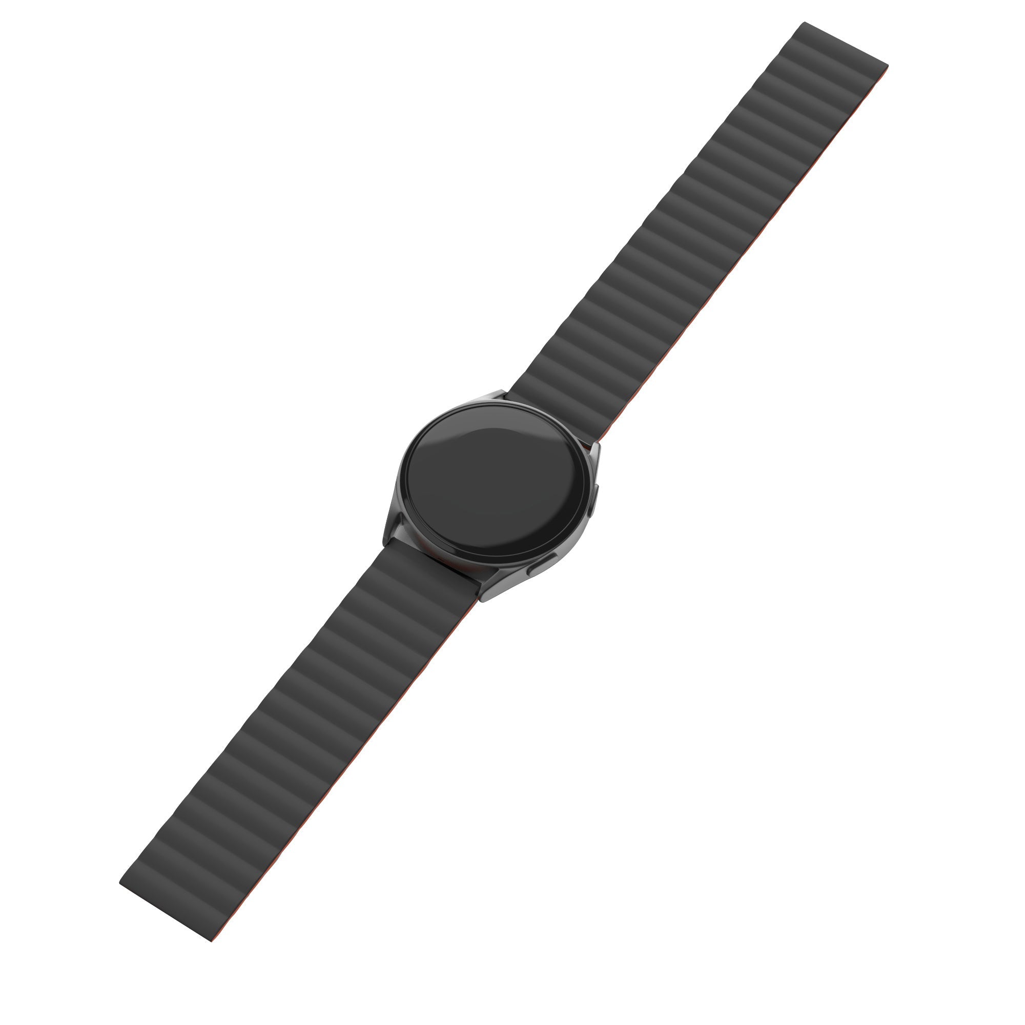 Suunto Race 2 Magnetic Silicone Strap (Black/Orange)