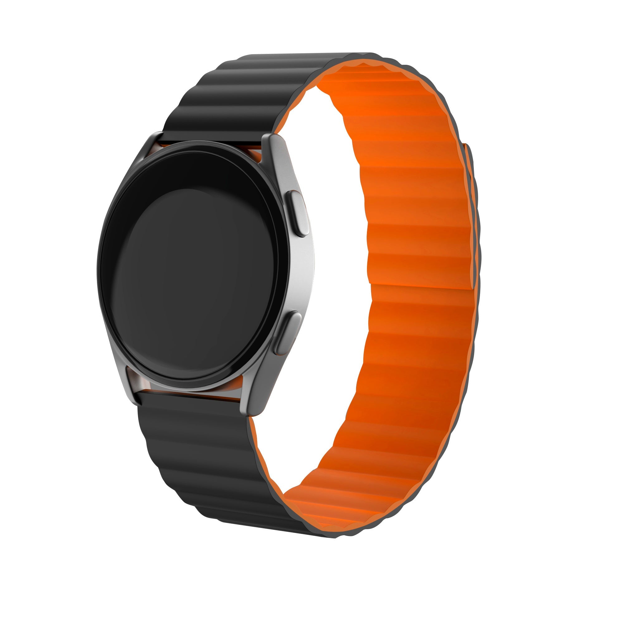Xiaomi Watch 2 Magnetic Silicone Strap (Black/Orange)