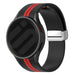 Bracelet magnetique sport Samsung Galaxy Watch FE (noir/rouge)