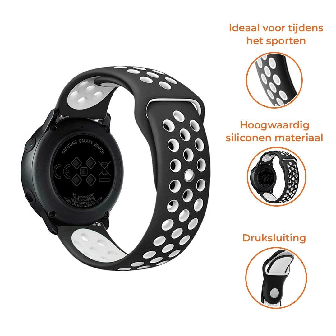 Suunto 9 Peak Sport Strap (Black/White)