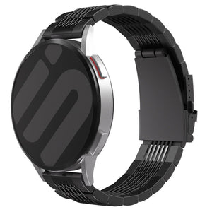 Correa acera de lujo en cadena Amazfit Bip 6 (negro)
