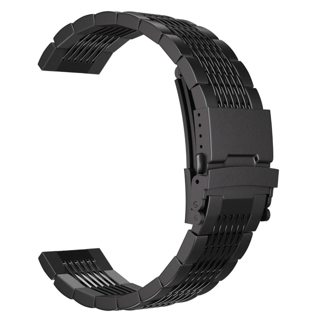 Correa eslabones acero de lujo Amazfit Active 2 (negro) 