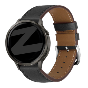 Bandz Garmin Forerunner 265s Lederarmband 'Deluxe' (Schwarz)