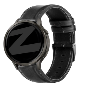Bandz Garmin Forerunner 265 lederen band 'Classic' (zwart)