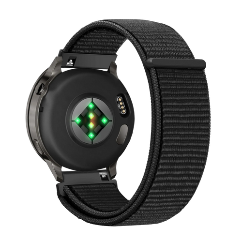 Bandz Garmin Forerunner 265s nylon loop band (zwart)