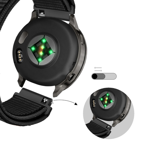 Bandz Garmin Bounce 2 Nylon Loop Strap (Black)