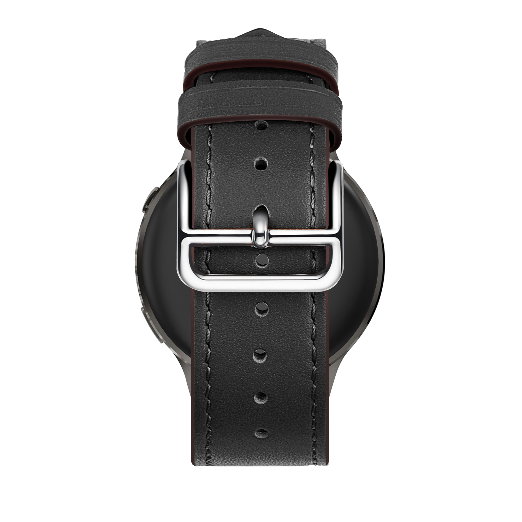 Bandz Garmin Venu 2s lederen band 'Deluxe' (zwart)