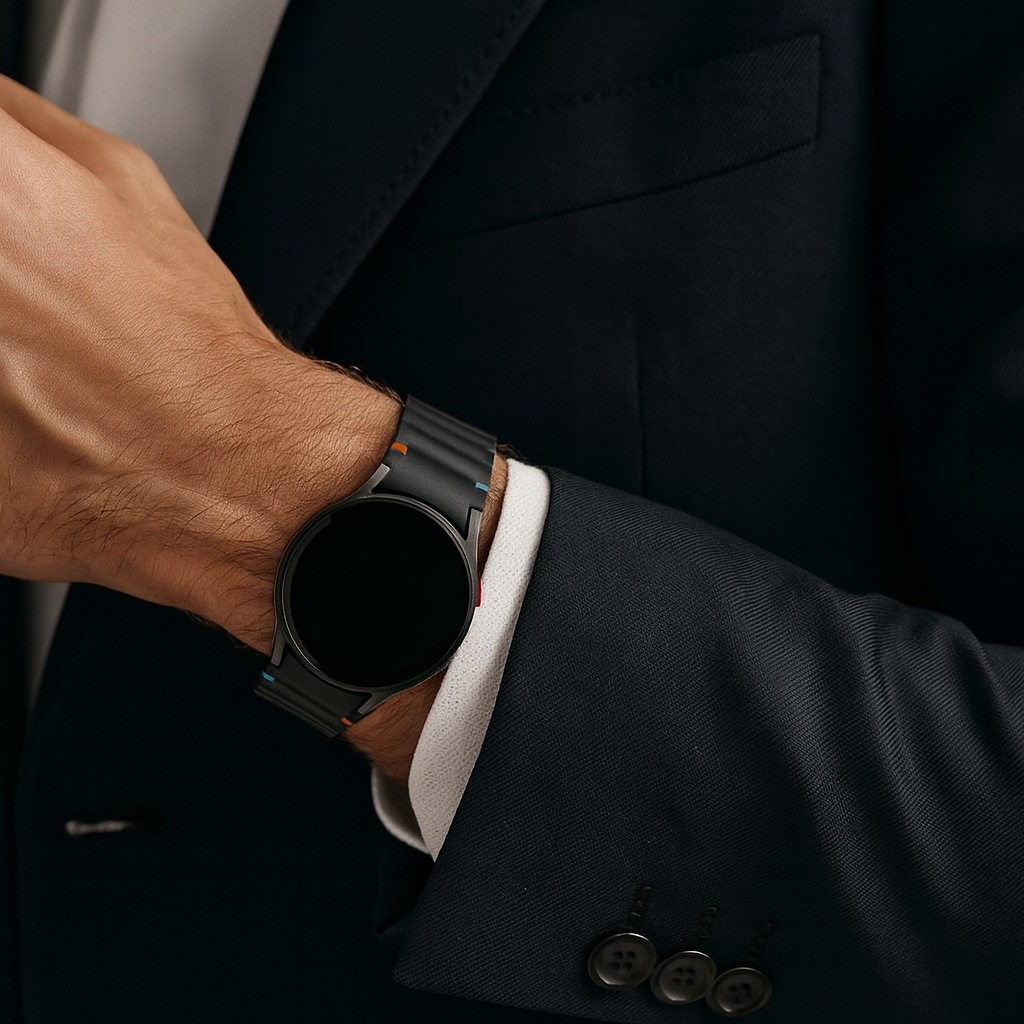Samsung Galaxy Watch 5 44mm Wave Armband (Schwarz)