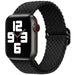 Apple Watch Geflochten Nylonarmband (Schwarz)